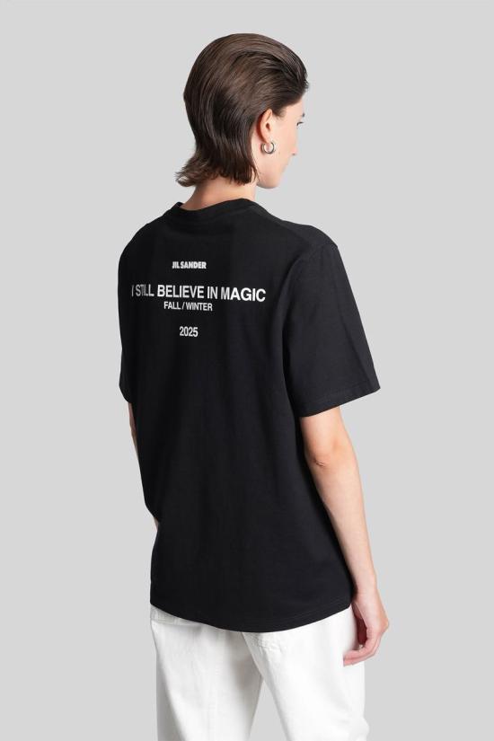 25FW 질샌더 반팔 티셔츠 423281 J02GC0128J46219 Black - JIL SANDER