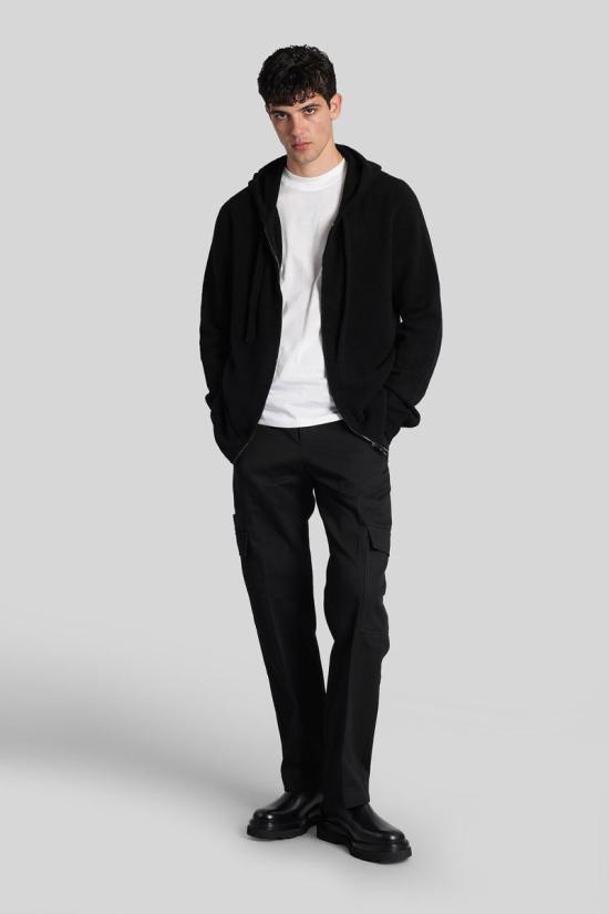 25FW 로베르토 콜리나 가디건 428028 253M14307 Black - ROBERTO COLLINA