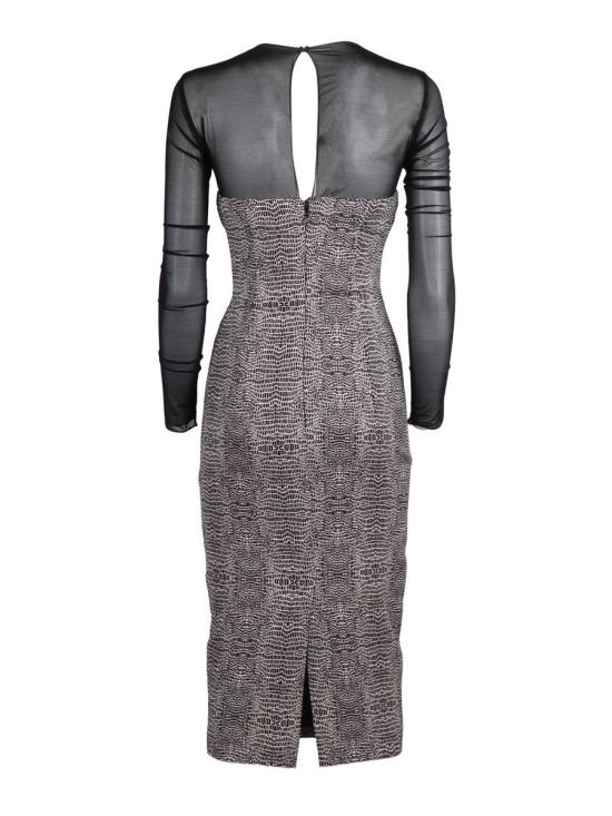 25FW 엘리자베타프랜치 미디 원피스 AB87657E2 110 243258 Black - ELISABETTA FRANCHI