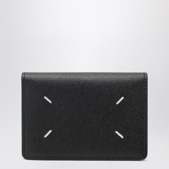 26SS 마르지엘라 스티치 바이 폴드 카드지갑 S55UI0203P4745 Black