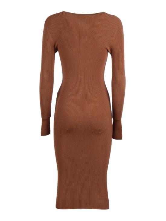 25FW 엘리자베타프랜치 미디 원피스 AM10B56E3 EC1 243260 Brown - ELISABETTA FRANCHI