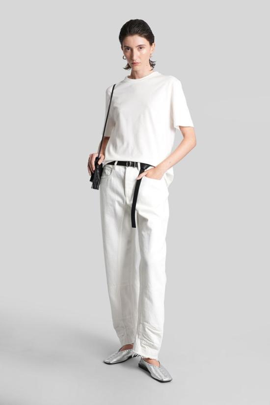 25FW 질샌더 데님 팬츠 423053 J04KA0115J46463 WHITE - JIL SANDER