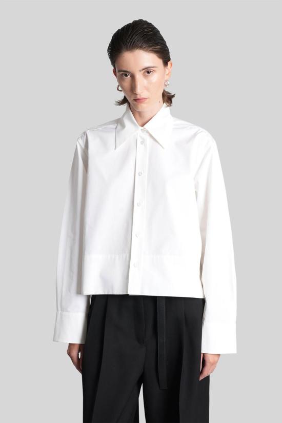 25FW 질샌더 셔츠 422399 J02DL0199J45002 WHITE