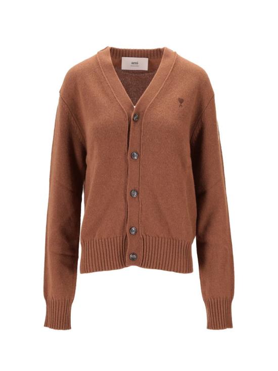 25FW 아미 가디건 HKC363005 216 NOISETTE Brown