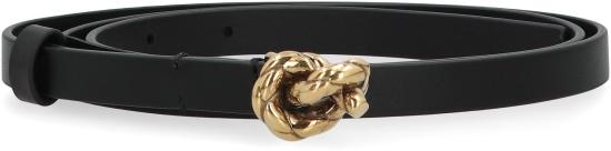 26SS 보테가베네타 레귤러 벨트 855235VALKO 1019 Black - BOTTEGA VENETA