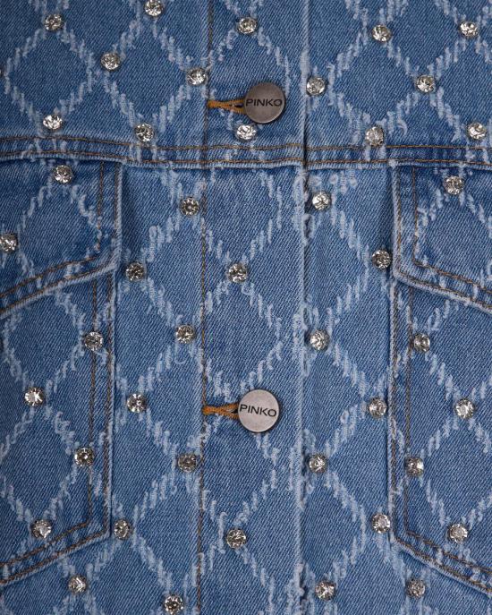 26SS 핑코 데님 자켓 106246A32NPJE BLUE - PINKO