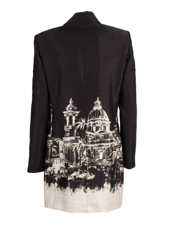 25FW 셔츠어포터 미디 원피스 DR3708 5 RIVIERA 243268 Black - SHIRT A PORTER CAPSULE