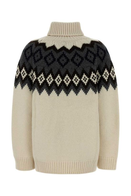 26SS 프라다 터틀넥 P26573SOOO18UI F0P8Y NATURALE ARDESIA - PRADA