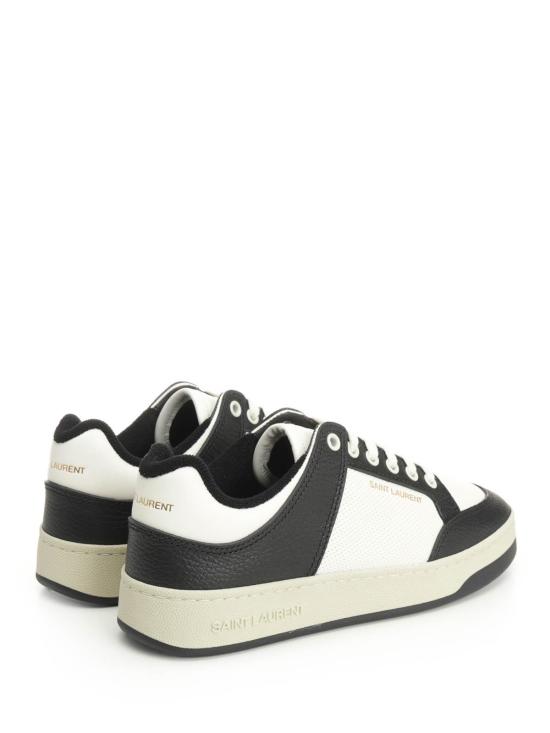 25FW 생로랑 스무스 그레인드 레더 SL/61 로우탑 스니커즈 713602AAAWR9063 White - SAINT LAURENT