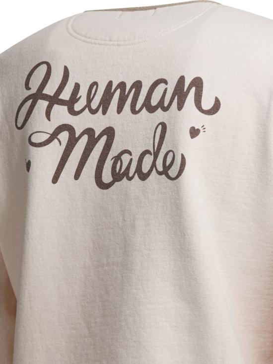 25FW 휴먼메이드 스웨터 HM30CS012WHITE - HUMANMADE
