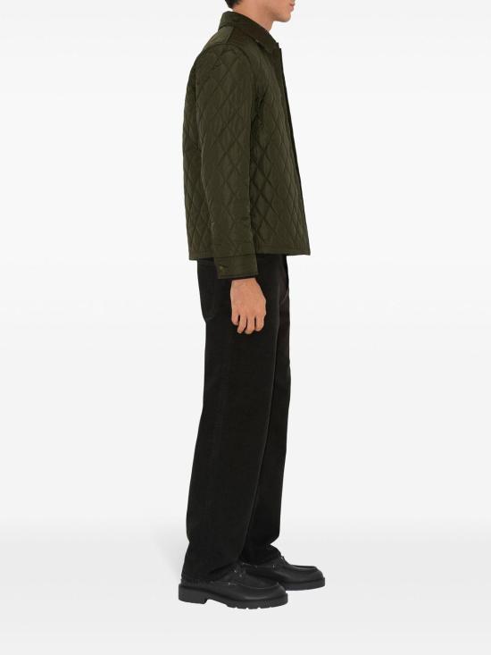  버버리 퀼팅 나일론 오버셔츠 8100843 Green - BURBERRY