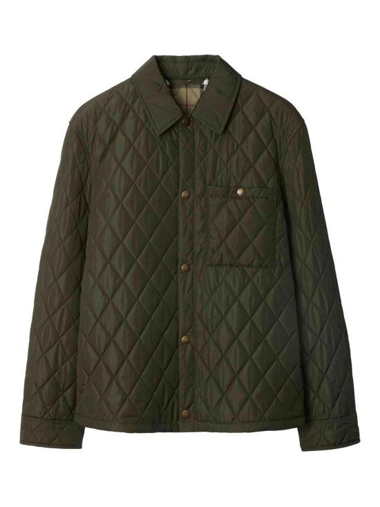  버버리 퀼팅 나일론 오버셔츠 8100843 Green