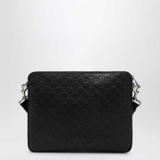 26SS 구찌 GG 엠블럼 미디움 크로스바디백 850214AAFOM Black - GUCCI