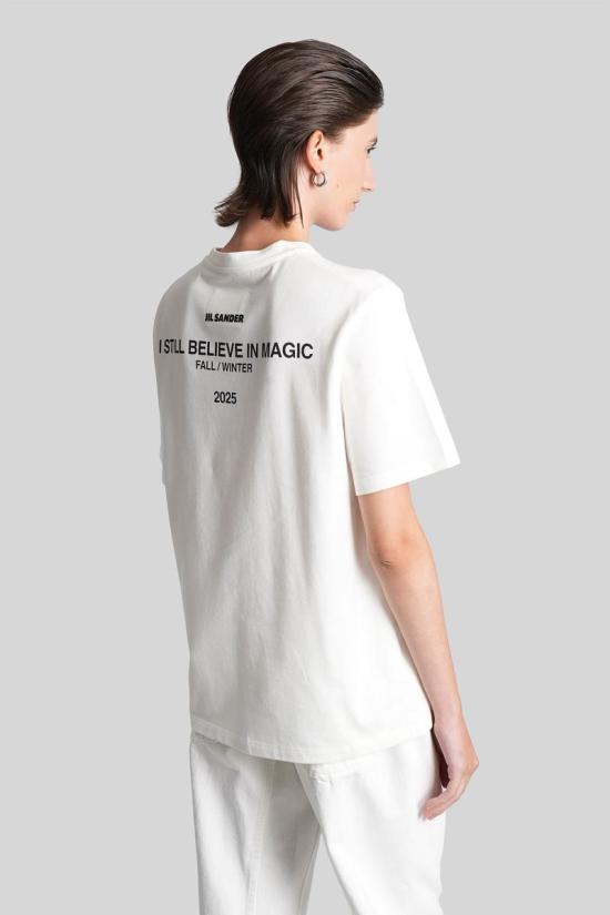 25FW 질샌더 반팔 티셔츠 423049 J02GC0128J46219 WHITE - JIL SANDER