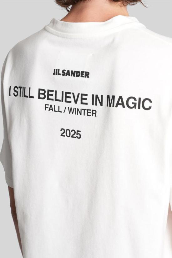 25FW 질샌더 반팔 티셔츠 423049 J02GC0128J46219 WHITE - JIL SANDER