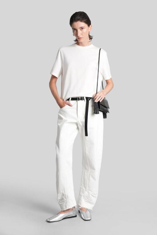 25FW 질샌더 반팔 티셔츠 423049 J02GC0128J46219 WHITE - JIL SANDER