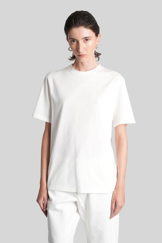 25FW 질샌더 반팔 티셔츠 423049 J02GC0128J46219 WHITE