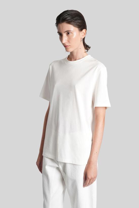 25FW 질샌더 반팔 티셔츠 423049 J02GC0128J46219 WHITE - JIL SANDER