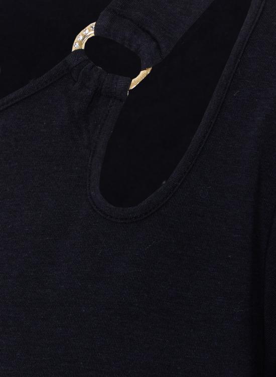 26SS 리우조 반팔 티셔츠 TA6098JS005 22222 Black - LIU JO