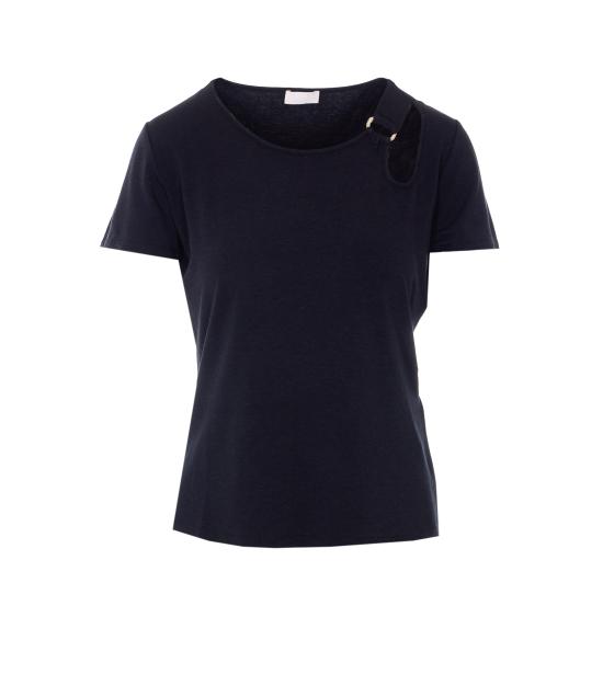 26SS 리우조 반팔 티셔츠 TA6098JS005 22222 Black