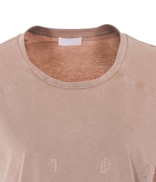 26SS 리우조 반팔 티셔츠 TA6168JS923 L9030 Pink - LIU JO