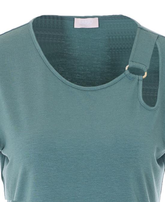 26SS 리우조 반팔 티셔츠 TA6098JS005 76009 Green - LIU JO