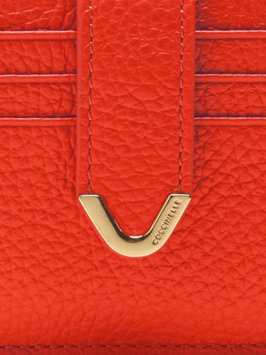 25SS 코치넬리 카드지갑 E2QTF172701 R29 Coral - COCCINELLE