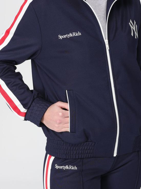 25FW 스포티앤리치 트레이닝 상의 JA046623631BL110 3908 Navy - SPORTY & RICH