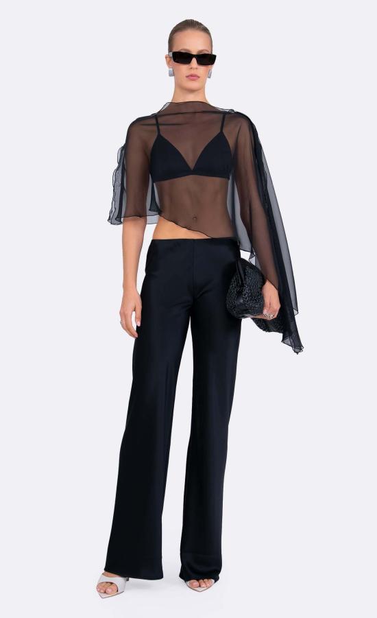  논살란트 레이블 블라우스 논샬런트 라벨 파트리스 폰초 탑 블랙 - NONCHALANT LABEL