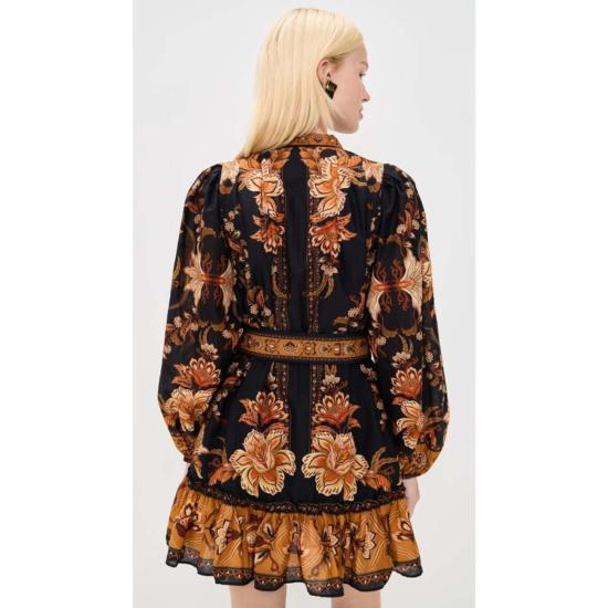  팜 리오 숏 원피스 매제스틱 가든 미니 드레스 매제스틱 가든 블랙 - FARM RIO