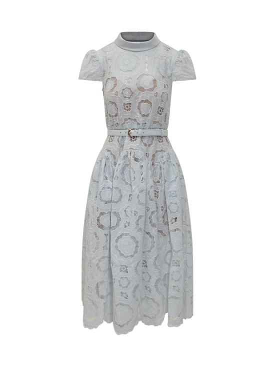 26SS 셀프 포트레이트 미디 원피스 RS26167MBBL BLUE