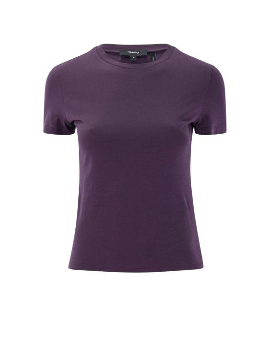 25FW 띠어리 반팔 티셔츠 L1024521ME3 BLACK IRIS DOM