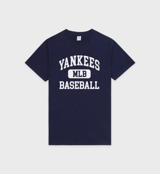  스포티앤리치 반팔 티셔츠 TO043623660BL106 3902 NAVY WHITE DOM
