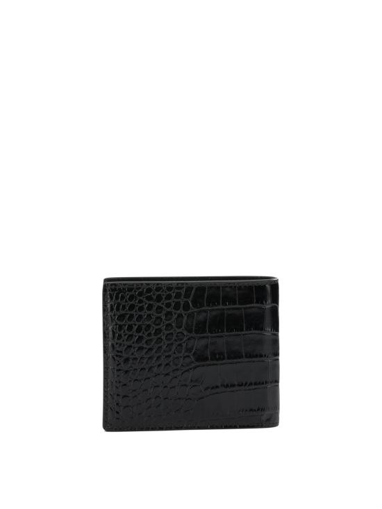 26SS 톰포드 크로커다일 프린트 레더 반지갑 Y0410LCL439SNAA Black - TOMFORD