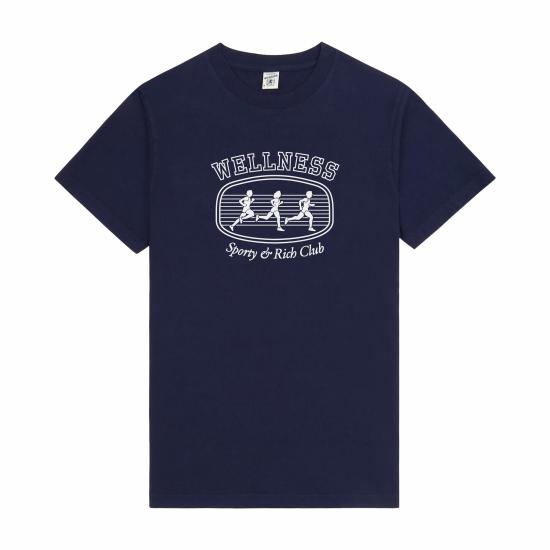  스포티앤리치 반팔 티셔츠 TO043620126BL106 3902 DARK NAVY DOM