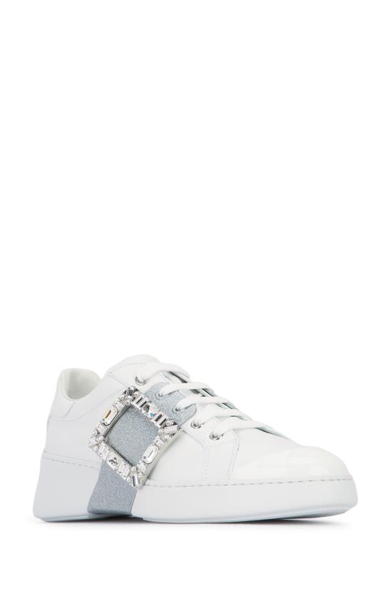26SS 로저비비에 비브 스케이트 글리터 스트라스 버클 스니커즈 RVW54230520LXQ B001 BIANCO - ROGER VIVIER