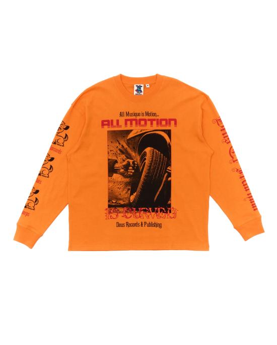  데우스 긴팔 티셔츠 DUP251977APNO PERSIMMON ORANGE DOM