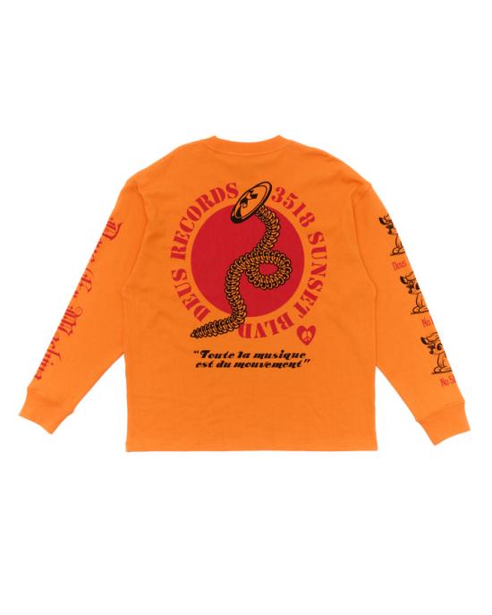 25SS 데우스 긴팔 티셔츠 DUP251977APNO PERSIMMON ORANGE DOM - DEUS