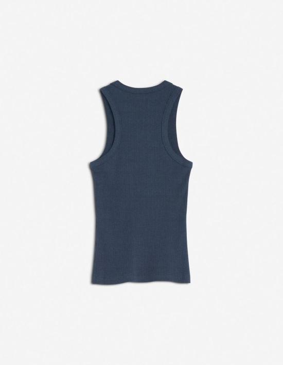  메종키츠네 민소매 티셔츠 OW00604KJ0134 P476 NAVY DOM - MAISON KITSUNE