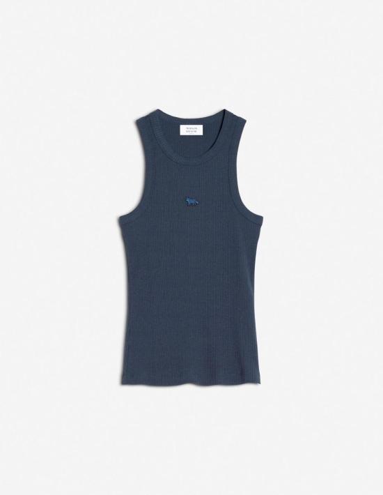  메종키츠네 민소매 티셔츠 OW00604KJ0134 P476 NAVY DOM