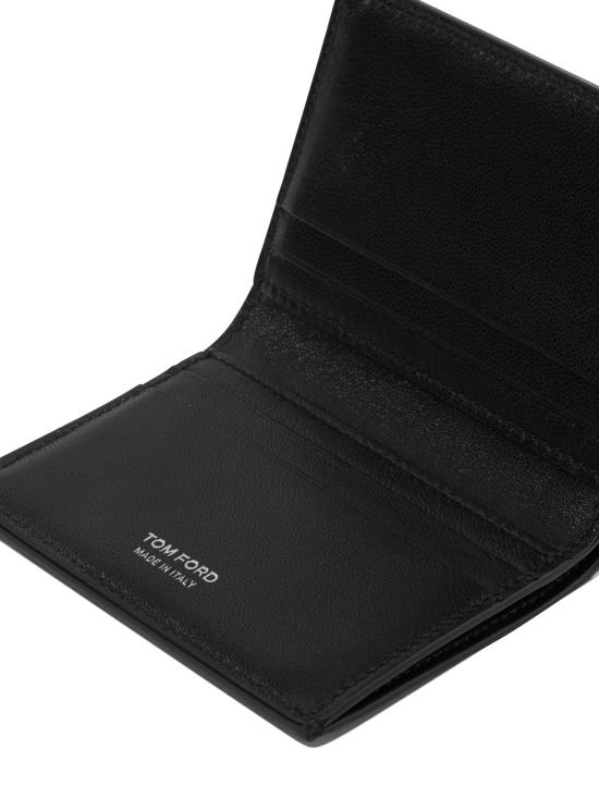 26SS 톰포드 크로커다일 엠보스드 레더 폴디드 카드 홀더 Y0417LCL439SNAA Black - TOMFORD