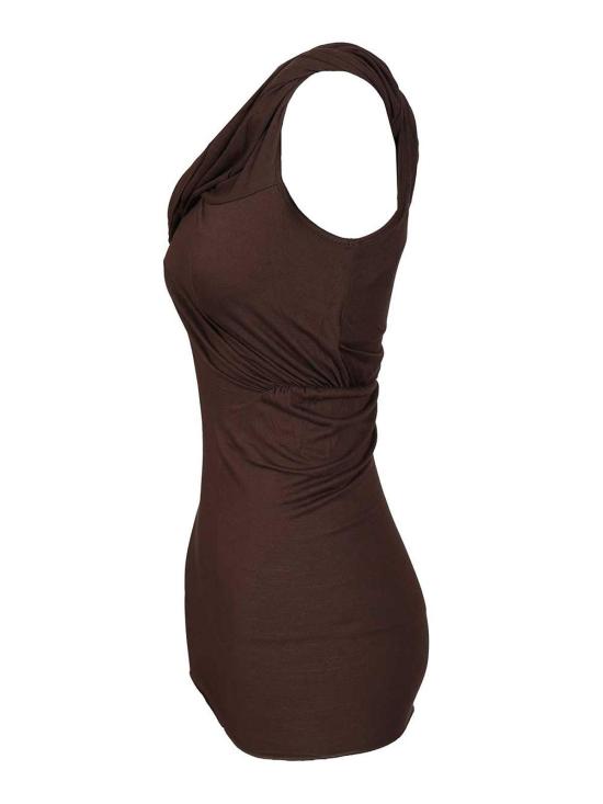 25FW 릭 오웬스 민소매 티셔츠 LI02E3108RV54 Brown - RICK OWENS