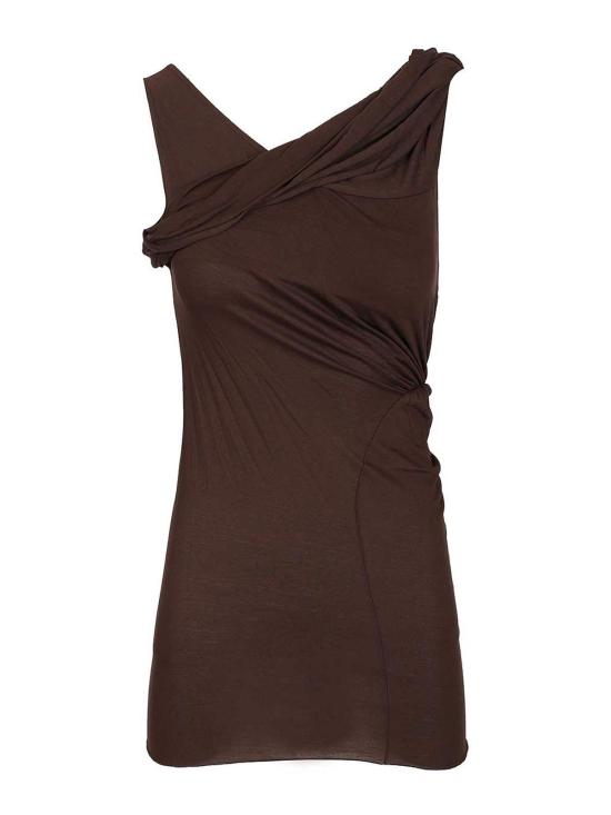 25FW 릭 오웬스 민소매 티셔츠 LI02E3108RV54 Brown