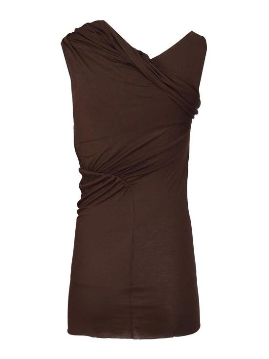 25FW 릭 오웬스 민소매 티셔츠 LI02E3108RV54 Brown - RICK OWENS