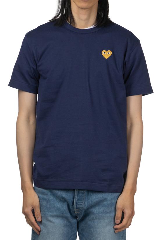 26SS 꼼데가르송 반팔 티셔츠 AX T216 051 2 P1T216 NAVY DOM