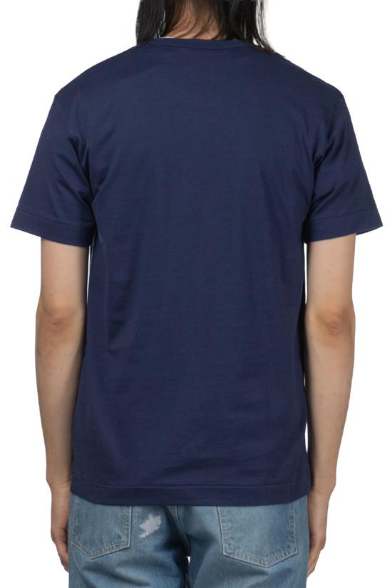 26SS 꼼데가르송 반팔 티셔츠 AX T216 051 2 P1T216 NAVY DOM - COMME DES GARCONS
