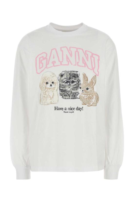 25FW 가니 반팔 티셔츠 T4275 151 White