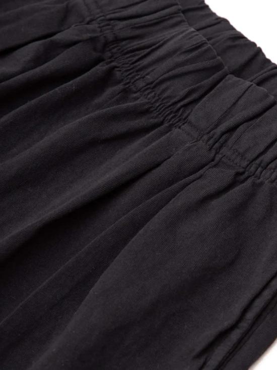  레스 티엔 스트레이트 팬츠 Les Tien Penny 플리츠 프론트  제트 블랙 - LES TIEN