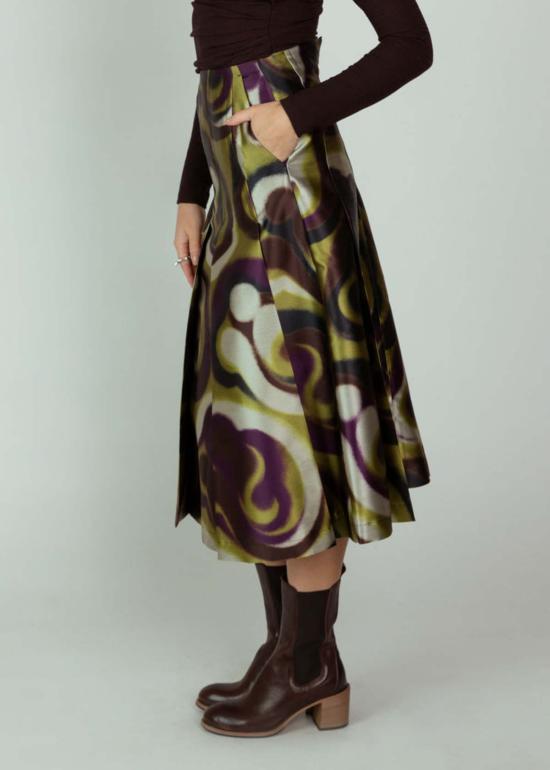  오디 롱 스커트 그래픽  멀롯 - ODEEH