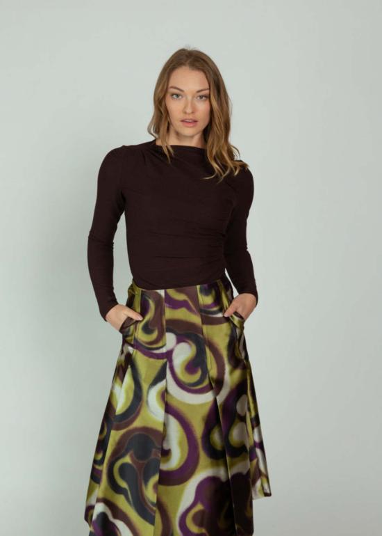  오디 롱 스커트 그래픽  멀롯 - ODEEH